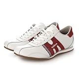 [モーブス] スニーカー メンズ レディース レザー 本革 カジュアル ウォーキングシューズ 抗菌防臭インソール 現行モデル BASEL(バーゼル) (WHITE/BORDEAUX, 日本の靴のサイズ寸法, 大人, 数値, 26.0 cm)