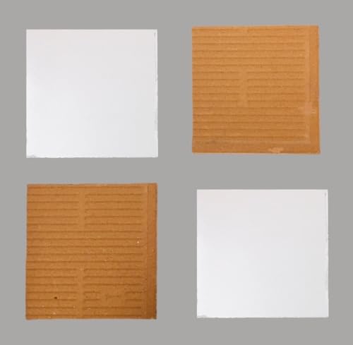 Image of Ceramic White Colour Wall Tile - Pack of 4(8 X 8 CM)