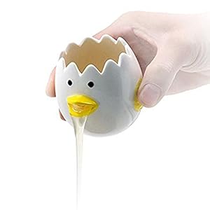 LuoCoCo Cute Egg Separator, Ceramic...