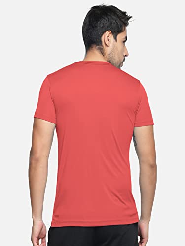Image of BULLMER Solid Cotton Blended Half Sleeve Round Neck Tshirt for Men