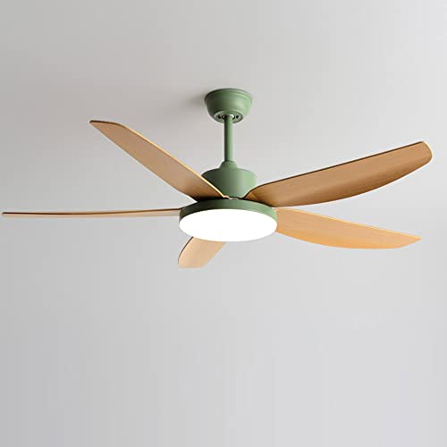 Ventilateur de plafond LED dimmable à 3 vitesses et télécommande pour salon - 2