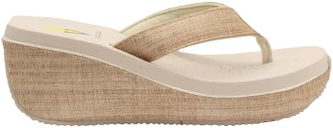 VOLATILE Women's Bahama Wedge Sandal,Bone,10 B US | Image 2