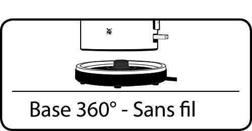 Foto von WMF Lono Wasserkocher doppelwandig Edelstahl 1,3l, elektrischer Wasserkocher mit Kalkfilter, 2400 Watt, Safety Touch, edelstahl matt
