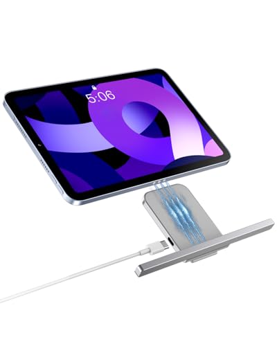 Magnetic Wireless Charger Stand for iPad 10th A14;11th A16 Base Model(A2696,A2757,A3354,A3355) 18W Fast Charging Smart Connector Alloy with ipad Wireless Charger Pad USB-C Cable（Adapter not Included）
