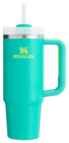 Image of Stanley Quencher H2.0 Tumbler with Handle and Straw 30 oz | Flowstate 3-Position Lid | Cup Holder Compatible for Travel | Insulated Stainless Steel Cup | BPA-Free | Tropical Teal