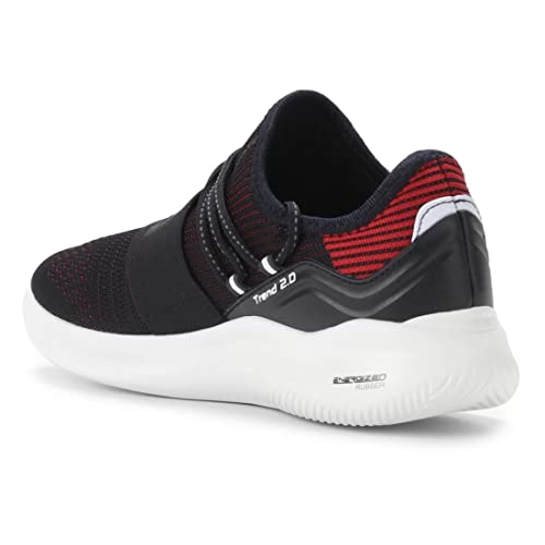 Tênis Fila Trend 2.0, Masculino, Preto/Vermelho/Branco, 43