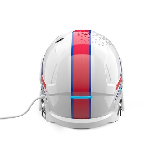 Image of NFL Echo Dot Bundle: Includes Echo Dot | Charcoal and Limited-Edition NFL Helmet Stand | Buffalo Bills. Available in All 32 NFL Team Designs. While supplies last.