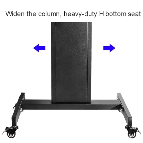 Soporte para TV Móvil con Ruedas, Ajustable y Giratorio miniatura 4