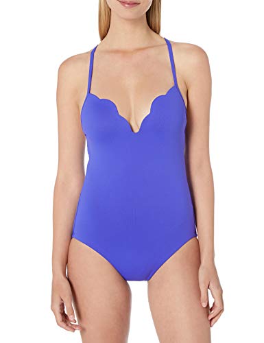 Seafolly Women's Petal Edge Sweetheart Maillot Swimming Costume Not Applicable, Blue (Reflex Blue Reflex Blue), 38B (Manufacturer Size: 16)