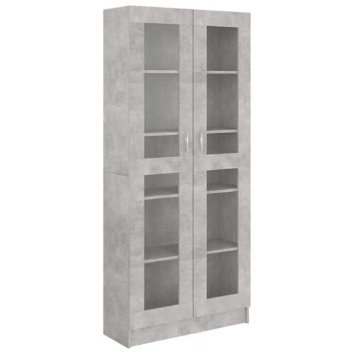 vidaXL Armoire à Vitrine, Meuble de Rangement avec Compartiment, Étagère de Salon Salle de...