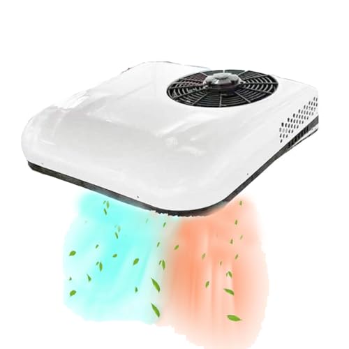 SXHEYUY Aire Acondicionado Caravana 12V Con Función Control Remoto Función 2 En 1 Refrigeración Y Calefacción, Con Refrigerante Incluido, Aire Acondicionado Portatil 12V,blanca,12v 2in1