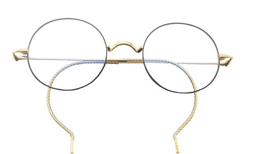 Image of Circleperson Pure Titanium Eyeglasses Vintage round Cable temple Light Weight