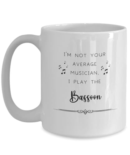 Bassoon Coffee Mug, Gifts for Best Musician Ever, Gift for Bassoon Player, Christmas, Birthday, Event Present