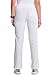 Cherokee Women's Infinty Low Rise Straight Leg Drawstring Scrub Pant, White, Large