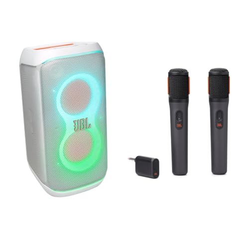 【セット】【Amazon.co.jp 限定】JBL PartyBox Club 120 Bluetoothスピーカー/ワイヤレス / 160W出力 / IPX4 / マイク入力/ギター入力搭載/ホワイト / JBLPBCLUB120SWJN + JBL P