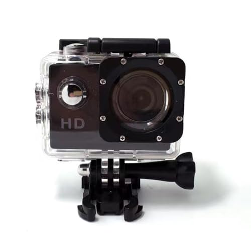 Helilyco Cámara de acción 4K HD con pantalla de 2 pulgadas, resistente al agua hasta 30 m, para diseño compacto de 6 x 4 x 3 cm, deportes al aire libre y esnórquel