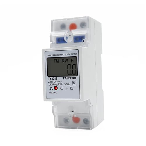 Compteur électrique monophasé rail DIN 80A consommation kWh RS485