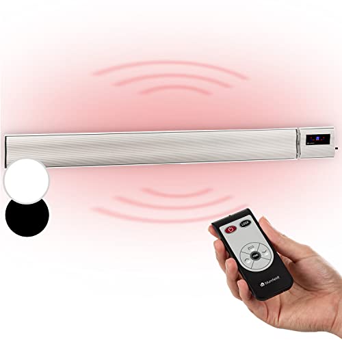 Klarstein Radiador Electrico Bajo Consumo, Calefactor para Patio o Terraza de 3000W, con Mando a...