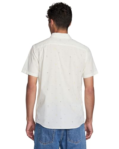RVCA Men's Exotica Seersucker Short Sleeve4