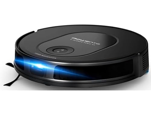 Rowenta X-Plorer Serie 65, Robot aspirateur Laveur, Technologie Laser, Nettoyage méthodique, Design Ultra Fin RR8L65WH, Noir