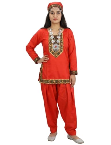 Image of BookMyCostume Kashmiri Indian State Fancy Dress Costume for Girls and Females 14 years /Adult S