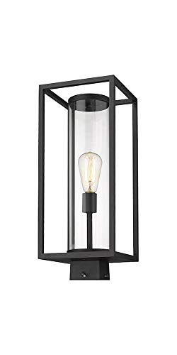 Poteau extérieur Dunbroch en bronze profond et laiton éclairage 60W