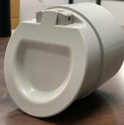 Image of NRV PVC Flip Valve, White Drain Pipe Fitting, Cap for preventing or no Entry Rats, Insects. etc Rat protection for home pipe (SIZE 6 inch)