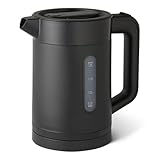 Amazonベーシック 電気ケトル 1.0L ふた取り外し可能 転倒お湯もれロック 空焚き防止機能付き 1250W 電気ポット 湯沸かし ブラック