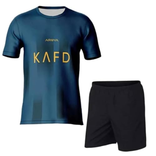 Image of Ronaldo 7 Football Jersey with Black Shorts for (Kid's, Boy's& Men)