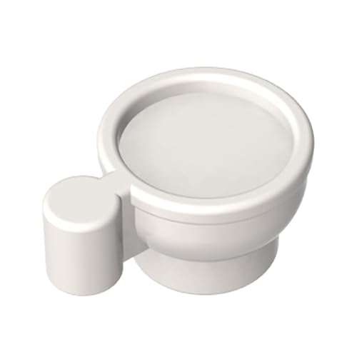 Gobricks GDS-90127 38014 Props Water Cup Mug, White, 50 pcs Brick Parts