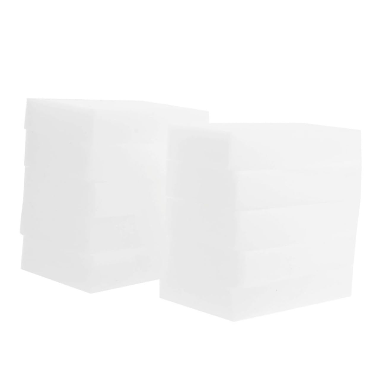 GARVALON Esponjas de Limpieza Nano para Cocina y Baño, Borrador Resistente sin Necesidad de Amasar, Tamaño 10X6X2 CM, Paquete de 100 Unidades de Color Claro