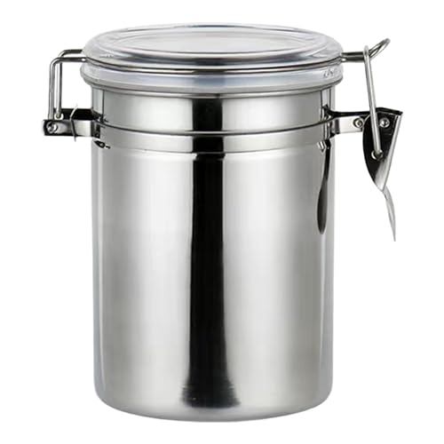 Folpus コーヒーキャニスター密閉貯蔵タンク多機能ティーシュガーキャニスター、家庭用コーヒー豆密閉貯蔵タンク, 1800mL