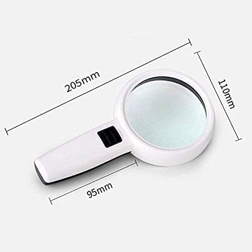 Magnifying Glasses Magnifier Ultra Clear Hand Held Magnifying Glass Lighting 30 Times Reading Optical Magnifying Glass Magnifying Glasses for Reading Marriage