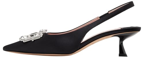 kate spade new york Women's Renata Slingback Heel Pump, Black, 9.5