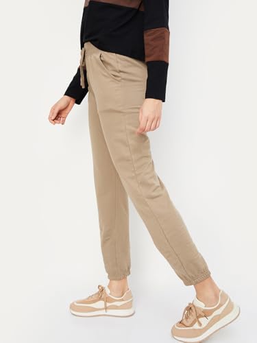 Image of Max Women Mid Rise Solid Sports Joggers