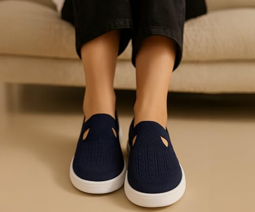 Image of Kraasa Lightweight Ballet Flats Bellies for Women, Walking Flat Shoes for Woman, Elastic Fit and Comfort, Ballerina for Ladies and Girls