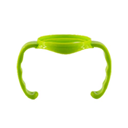 JOLUCE 哺乳びん握り ピジョンワイドネック哺乳瓶に最適 持ちやすい 赤ちゃん 哺乳びんのハンドル (緑)