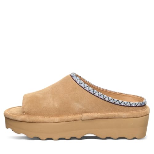 BEARPAW Women's Navigate Iced Coffee Sandal Size 72