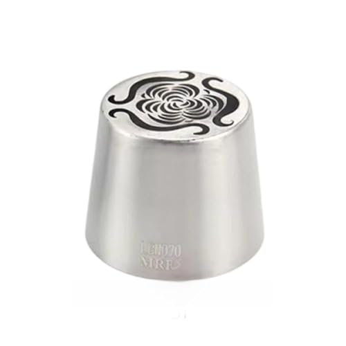 Vobumix Douille À Pâtisserie Russe Extra Large en Acier Inoxydable pour Décorer Les Gâteaux Réaliser des Glaçages Floraux en Forme De Rose.