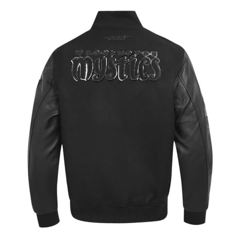 Image of Pro Standard Mens WNBA Classic Triple Black Varsity Jacket