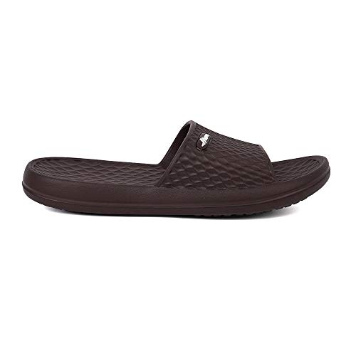 Image of FUNKYMONKEY Men's Shower Slides - Non Slip Quick Drying Sandals for Men - Lightweight Pool Beach Bathroom Slippers Indoor Outdoor