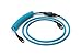 Glorious Coiled Keyboard Cable – Coiled USB C Cable Artisan Braided Cables for Mechanical Gaming Keyboard Coiled Cable - Custom Keyboard Cable (Electric Blue)