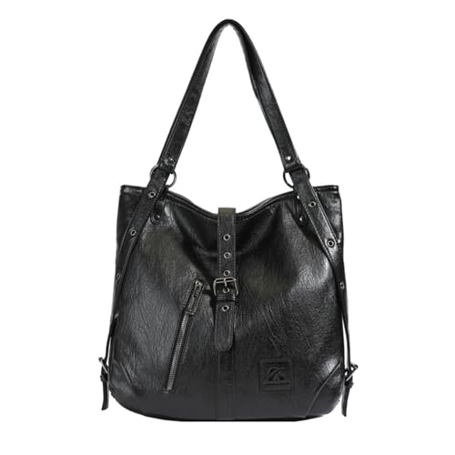 Sac à dos femme imperméable en cuir PU grand format fourre-tout