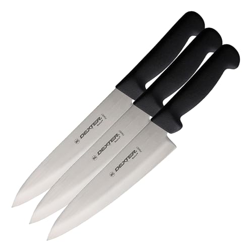 Dexter-Russell Basics P94801B 8" Cook's Knife with Black Polypropylene Handle (Pack of 3) image 3