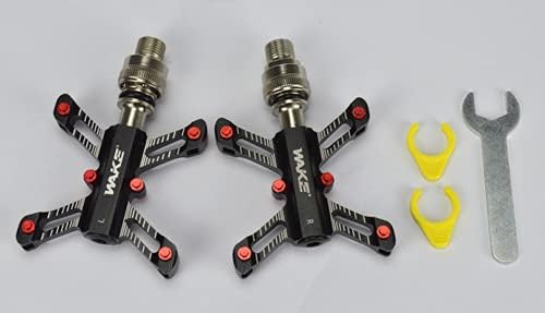 Miniatura 7 de CYSKY Pedales de bicicleta de liberación rápida, de aluminio, antideslizantes, ultraligeros de 916 pulgadas para montaña, BMX, MTB, ciclismo,