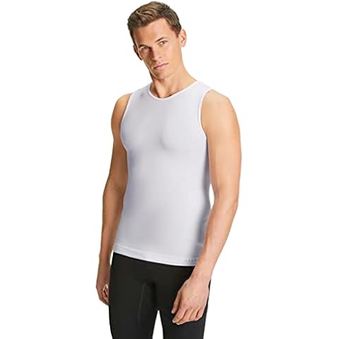 FALKE Herren Cool Funktionsunterhemd Singlet Funktionsgarn Schwarz Blau Atmungsaktive Unterwäsche zum Sport kühlend schnelltrocknend Cover