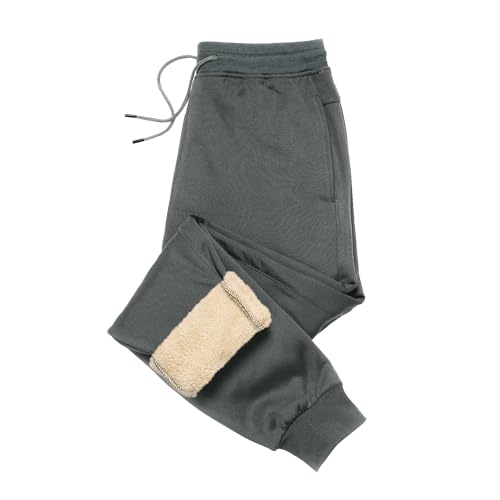 Image of MANLUODANNI Mens Gym Joggers Sweatpants Causal Slim Fit Running Trousers Tracksuit Jogging Bottoms with Double Pocketss Pure Grey S