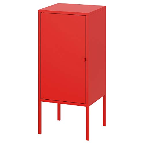 IKEA (イケア) LIXHULT リックスフルト キャビネット, メタル, レッド 