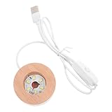 Pied de lampe rond en bois – ce pied rond en bois possède une construction robuste qui assure durabilité et longévité, stabilité et stabilité