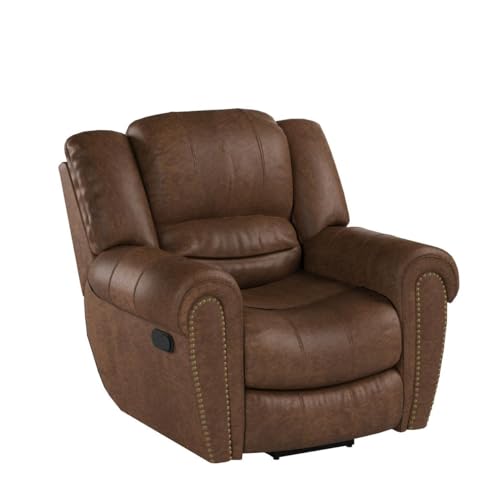 Canmov RM001 Leather Recliner Chair, Classic And Traditional Manual Recliner Chair thumb #4